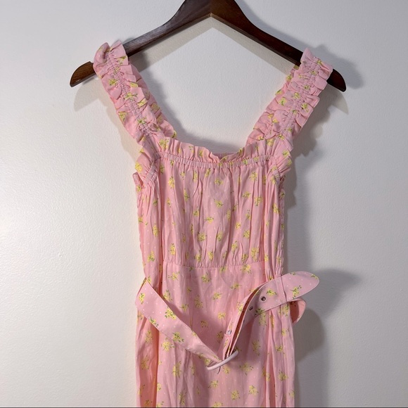 Faithfull the Brand Luda Pink Floral Dress - Picture 8 of 8